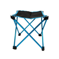 Mini Portable Outdoor Folding Stool Camping Fishing Picnic Chair Seat 80kg Blue Outdoor Kings Warehouse 