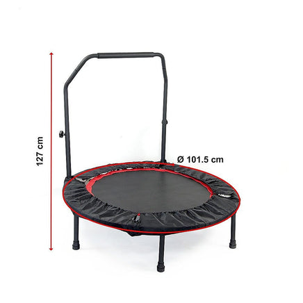 Mini Rebounder Trampoline with Adjustable Handle – Fitness Bounce Trainer Sports & Fitness Kings Warehouse 