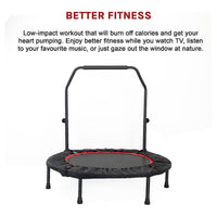 Mini Rebounder Trampoline with Adjustable Handle – Fitness Bounce Trainer Sports & Fitness Kings Warehouse 