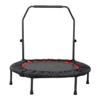 Mini Rebounder Trampoline With Handle Rail Sports & Fitness Kings Warehouse 