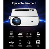 Mini Video Projector Wifi USB HDMI Portable HD 1080P Home Movie End of Year Clearance Sale Kings Warehouse 