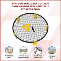 Mini Volleyball Set Outdoor Game Garden Beach Net Ball Kit Sport Toys Gift & Novelty Kings Warehouse 