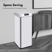 MIRAKLASS Sensor Bin 50L Narrow Silver Square MK-SB-110-JR Kings Warehouse 