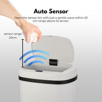 MIRAKLASS Sensor Bin 60L White Oval MK-SB-102-JR Kings Warehouse 