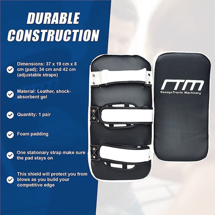MMA Kick Boxing Pad Strike Shield – Muay Thai Focus Punching Pad Training Gear Sports & Fitness Kings Warehouse 