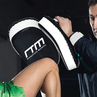 MMA Kick Boxing Pads Curved Strike Shield Punching Bag Focus Arm Muay Thai Sports & Fitness Kings Warehouse 