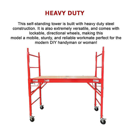 Mobile Safety High Scaffold / Ladder Tool -450KG Tools Kings Warehouse 