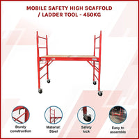 Mobile Safety High Scaffold / Ladder Tool -450KG Tools Kings Warehouse 