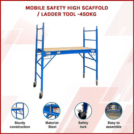 Mobile Safety High Scaffold / Ladder Tool -450KG Tools Kings Warehouse 