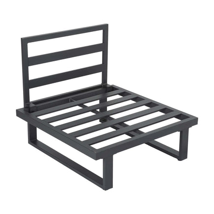 Modern Outdoor 7 Piece Lounge Set with Slatted Polywood Design Tables Furniture Kings Warehouse 