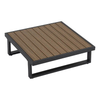 Modern Outdoor 7 Piece Lounge Set with Slatted Polywood Design Tables Furniture Kings Warehouse 