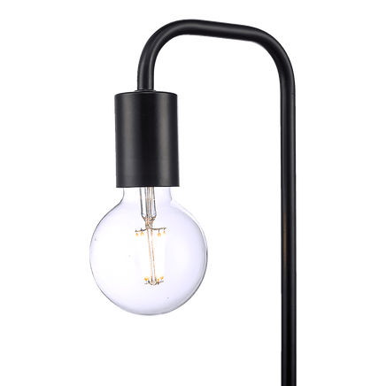 Modern Table lamp Desk Light Timber Base Bedside Bedroom Black KingsWarehouse 