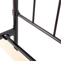 Moderna King Single Bed Size Metal Frame Platform Mattress Base - Black Kings Warehouse 