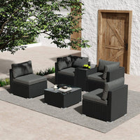 Modular Outdoor Wicker Lounge Set Furniture Kings Warehouse 