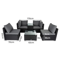 Modular Outdoor Wicker Lounge Set Furniture Kings Warehouse 