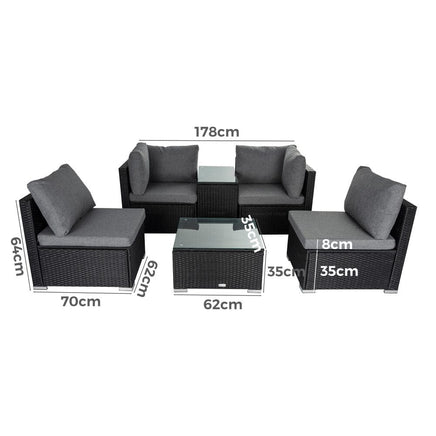 Modular Outdoor Wicker Lounge Set Furniture Kings Warehouse 