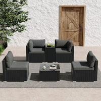 Modular Outdoor Wicker Lounge Set Furniture Kings Warehouse 