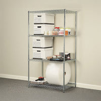 Modular Wire Storage Shelf 1200 x 450 x 1800mm Steel Shelving Furniture Kings Warehouse 