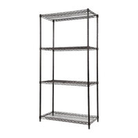 Modular Wire Storage Shelf 1200 x 450 x 1800mm Steel Shelving Furniture Kings Warehouse 