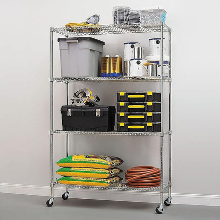 Modular Wire Storage Shelf 1200 x 450 x 1800mm Steel Shelving Furniture Kings Warehouse 