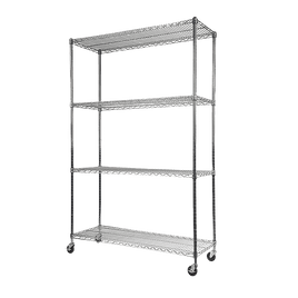 Modular Wire Storage Shelf 1200 x 450 x 1800mm Steel Shelving Furniture Kings Warehouse