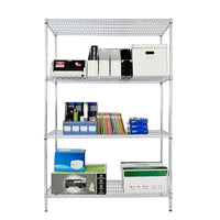 Modular Wire Storage Shelf 1200 x 450 x 1800mm Steel Shelving Furniture Kings Warehouse 