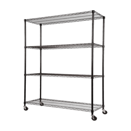 Modular Wire Storage Shelf 1200 x 450 x 1800mm Steel Shelving Furniture Kings Warehouse 