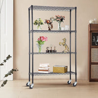 Modular Wire Storage Shelf 1200 x 600 x 1800mm Steel Shelving Furniture Kings Warehouse 