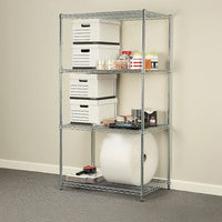 Modular Wire Storage Shelf 1200 x 600 x 1800mm Steel Shelving Furniture Kings Warehouse 