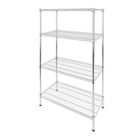 Modular Wire Storage Shelf 1200 x 600 x 1800mm Steel Shelving Furniture Kings Warehouse 