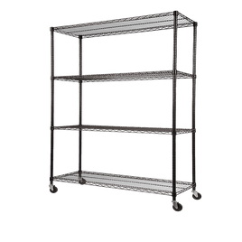 Modular Wire Storage Shelf 1200 x 600 x 1800mm Steel Shelving Furniture Kings Warehouse