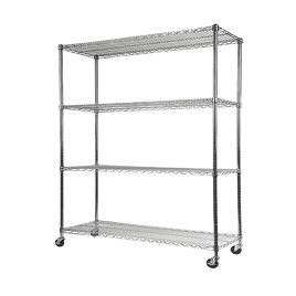 Modular Wire Storage Shelf 1200 x 600 x 1800mm Steel Shelving Furniture Kings Warehouse 