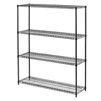 Modular Wire Storage Shelf 1200 x 600 x 1800mm Steel Shelving Furniture Kings Warehouse 