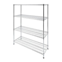 Modular Wire Storage Shelf 1500 x 350 x 1800mm Steel Shelving Furniture Kings Warehouse 