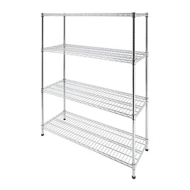 Modular Wire Storage Shelf 1500 x 350 x 1800mm Steel Shelving Furniture Kings Warehouse 
