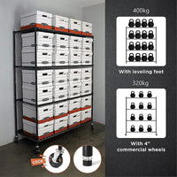 Modular Wire Storage Shelf 1500 x 350 x 1800mm Steel Shelving Furniture Kings Warehouse 