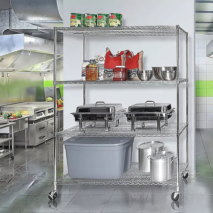 Modular Wire Storage Shelf 1500 x 350 x 1800mm Steel Shelving Furniture Kings Warehouse 