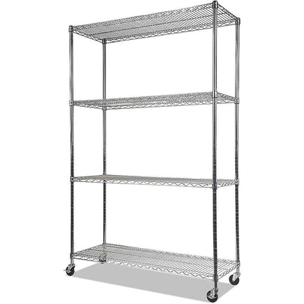 Modular Wire Storage Shelf 1500 x 350 x 1800mm Steel Shelving Furniture Kings Warehouse 