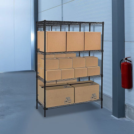 Modular Wire Storage Shelf 1500 x 450 x 1800mm Steel Shelving Furniture Kings Warehouse 