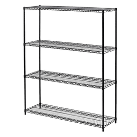 Modular Wire Storage Shelf 1500 x 450 x 1800mm Steel Shelving Furniture Kings Warehouse