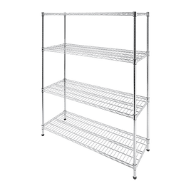 Modular Wire Storage Shelf 1500 x 600 x 1800mm Steel Shelving Furniture Kings Warehouse 