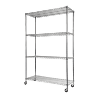 Modular Wire Storage Shelf 1500 x 600 x 1800mm Steel Shelving Furniture Kings Warehouse 