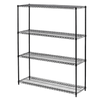 Modular Wire Storage Shelf 1500 x 600 x 1800mm Steel Shelving Furniture Kings Warehouse 