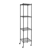Modular Wire Storage Shelf 350 x 350 x 1800mm Steel Shelving Furniture Kings Warehouse 