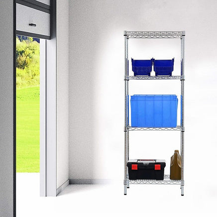 Modular Wire Storage Shelf 350 x 350 x 1800mm Steel Shelving Furniture Kings Warehouse 