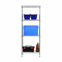 Modular Wire Storage Shelf 350 x 350 x 1800mm Steel Shelving Furniture Kings Warehouse 