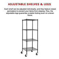 Modular Wire Storage Shelf 350 x 350 x 1800mm Steel Shelving Furniture Kings Warehouse 