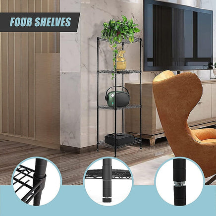 Modular Wire Storage Shelf 350 x 350 x 1800mm Steel Shelving Furniture Kings Warehouse 
