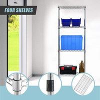 Modular Wire Storage Shelf 350 x 350 x 1800mm Steel Shelving Furniture Kings Warehouse 