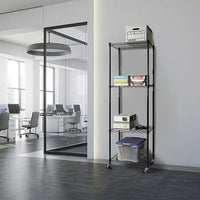 Modular Wire Storage Shelf 350 x 350 x 1800mm Steel Shelving Furniture Kings Warehouse 